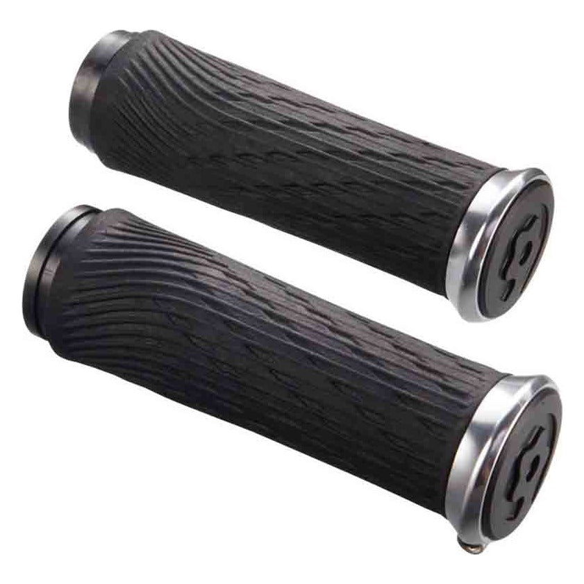 SRAM Grip Shift Lock-On Grips 100mm - Black/Silver