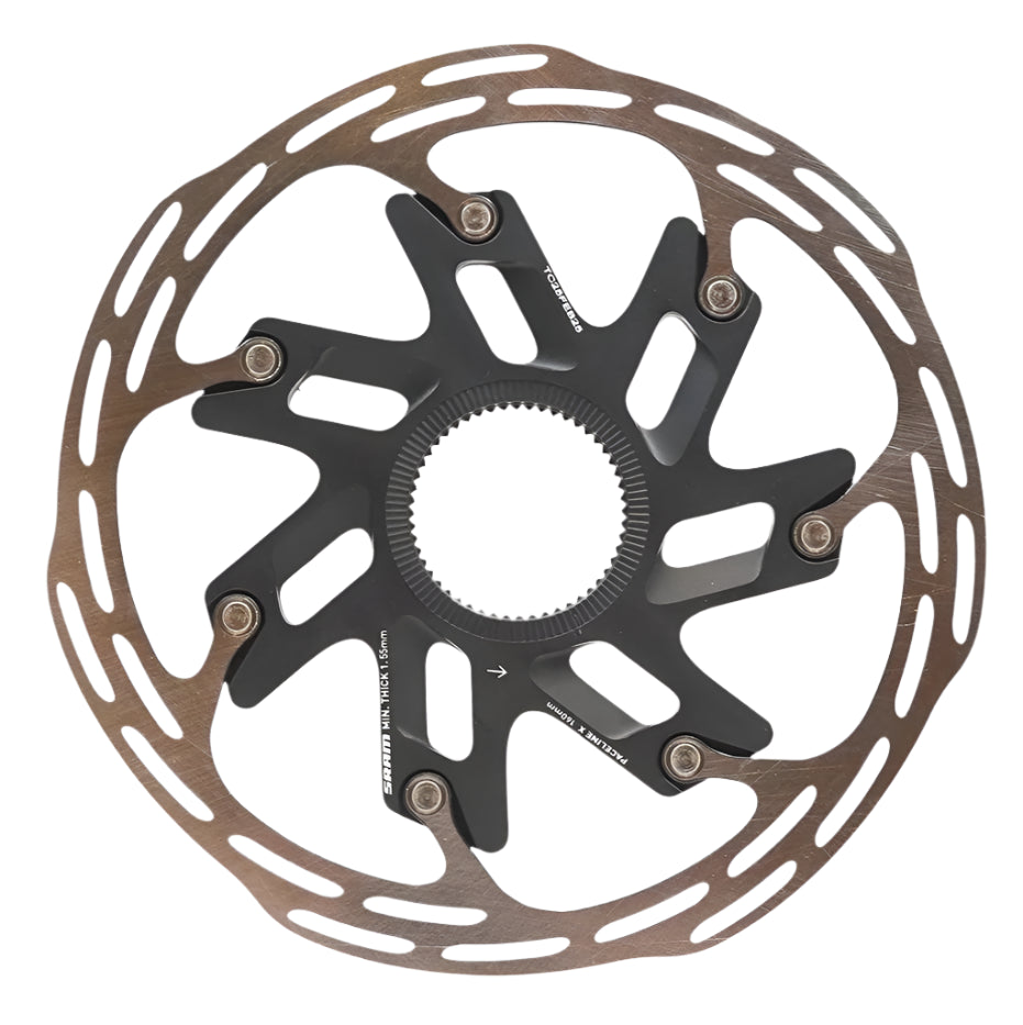 Sram Rotor Paceline X CenterLock 140mm Rounded Disc Brake Rotor with Lockring