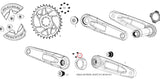 SRAM Pedal Assist Bosch BDU38 Crank Cap Aluminium and Carbon