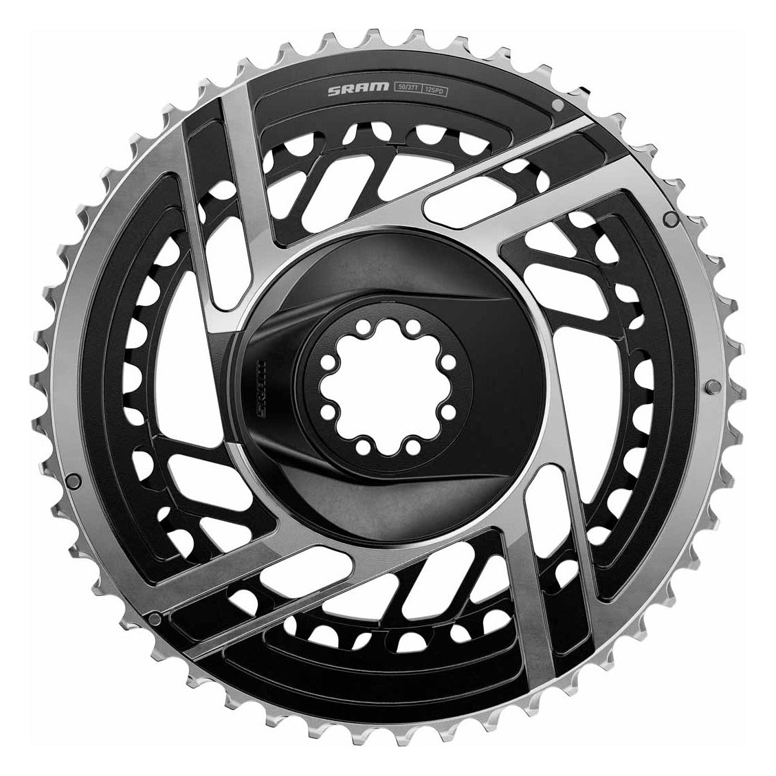 SRAM Red E1 2x Direct Mount Chainring Kit Non-Power - Black/Silver