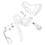 SRAM Replacement HRD Shift Lever Reservoir Cap Kit Right