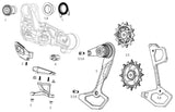 SRAM Replacement Rear Derailleur Aluminium Cage Kit T-Type Eagle AXS