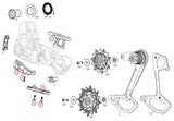 SRAM Replacement Rear Derailleur Cover and Skid Kit GX T-Type Eagle AXS