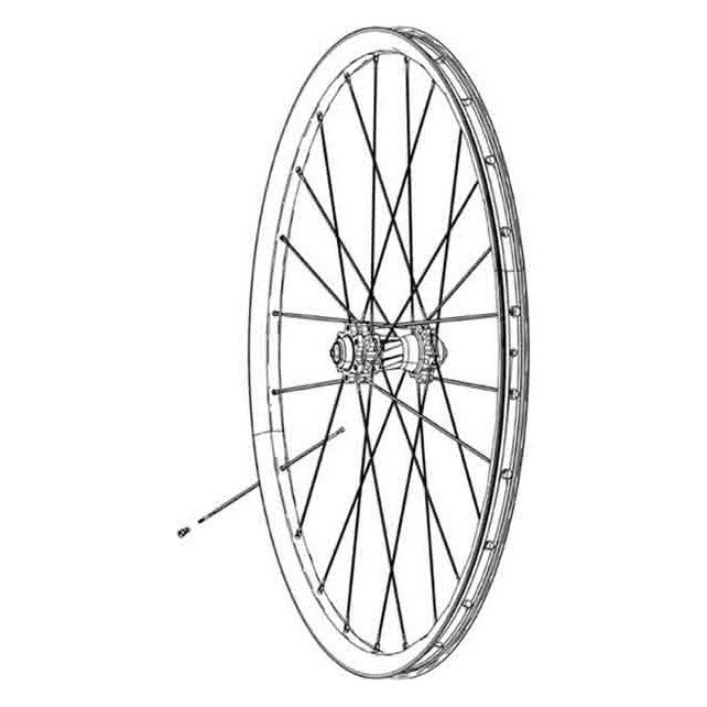 SRAM Replacement Roam 60 29" Straight Pull Spokes 298mm - Black (3 Pack)