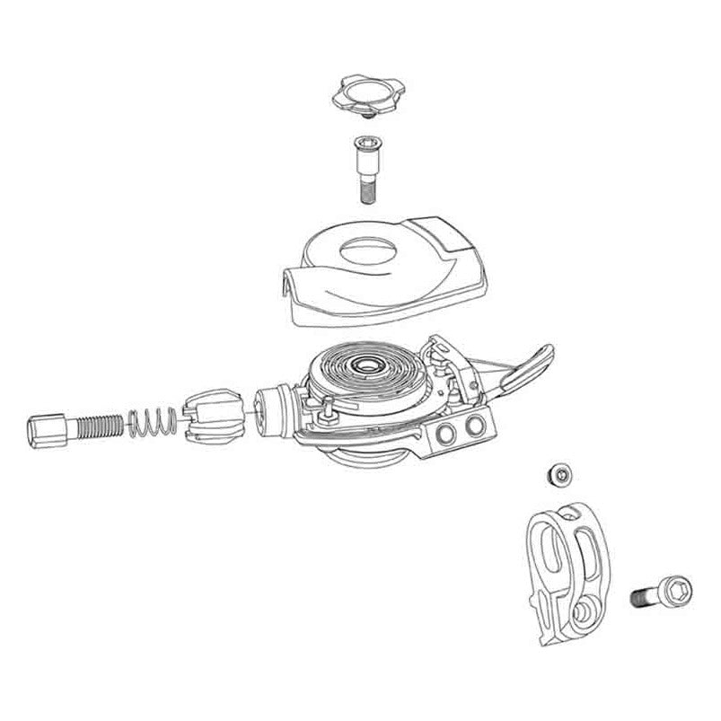 SRAM Replacement Trigger Shifter Clamp and Bolt Kit - Black