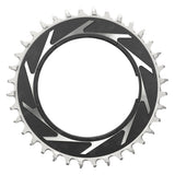 SRAM T-Type Eagle Threaded Power Meter Chainring 0mm Offset - Black/Silver