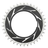 SRAM T-Type Eagle Threaded Power Meter Chainring 0mm Offset - Black/Silver