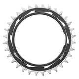 SRAM T-Type Eagle Threaded Power Meter Chainring 0mm Offset - Black/Silver
