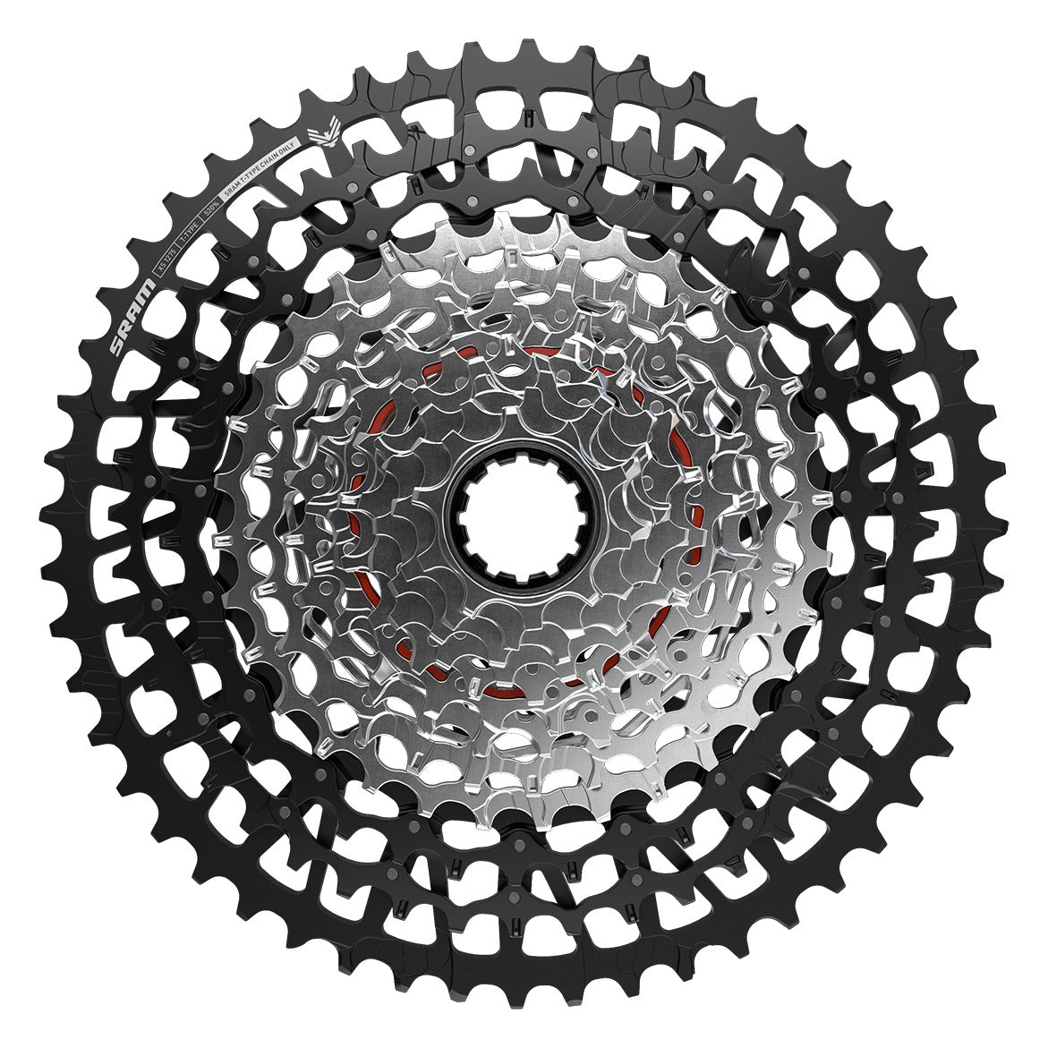 SRAM XS-1275 T-Type Eagle Transmission 10-52T Cassette - Black