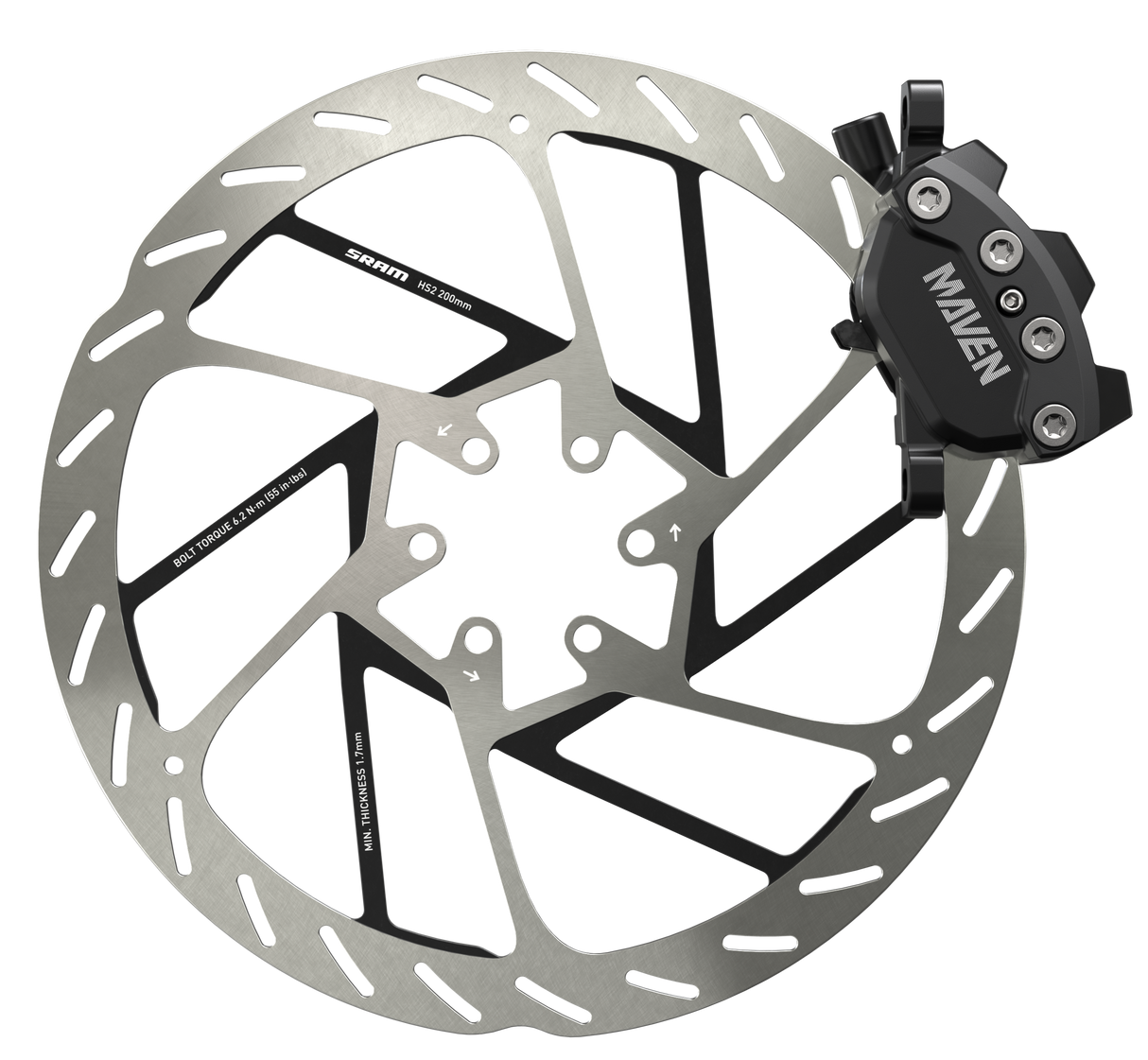 Sram Disc Brake Maven Base - Aluminum Lever, Stainless Hardware, Reach Adjust, 950mm