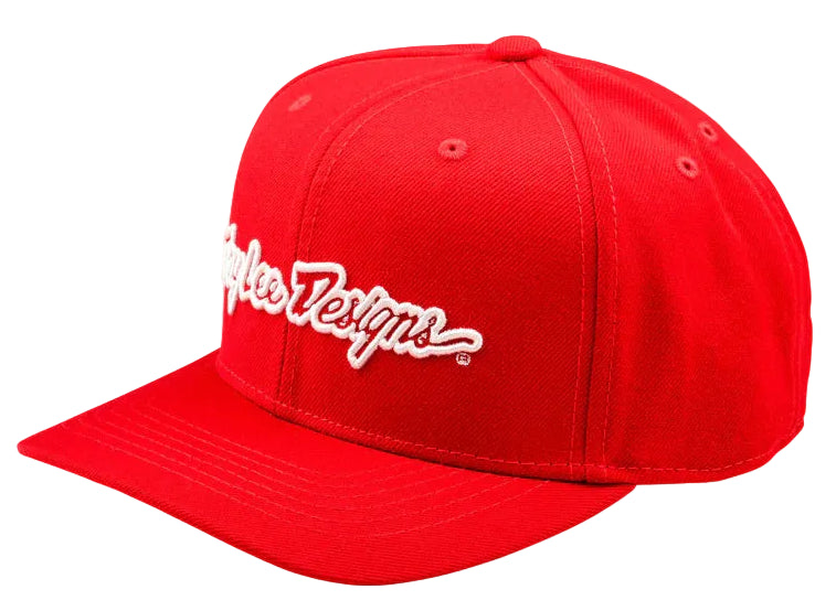 Troy Lee Designs CURVED SNAPBACK HAT SIGNATURE TEAM RED