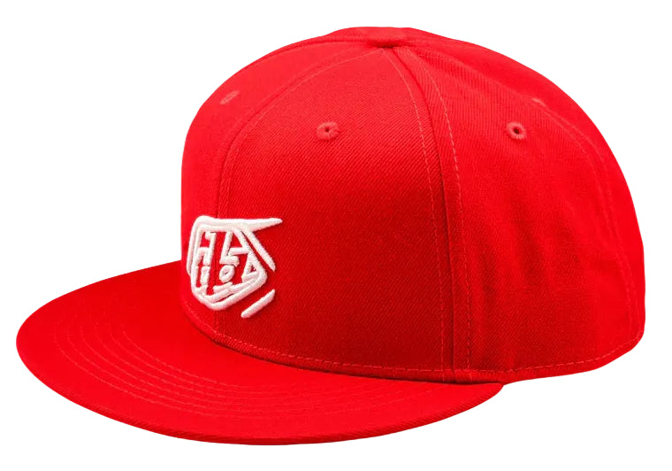 Troy Lee Designs FLAT BILL SNAPBACK BADGE TEAM RED