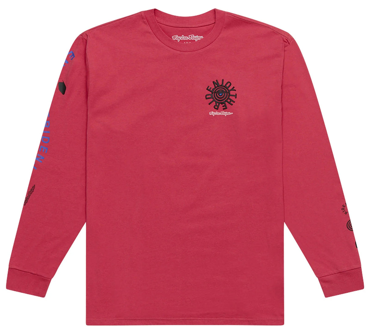 Troy Lee Designs LONG SLEEVE TEE ENJOY FUCHSIA FRONT