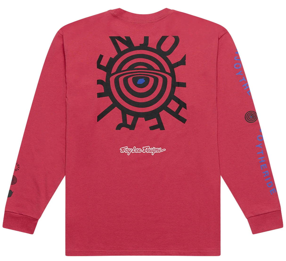 Troy Lee Designs LONG SLEEVE TEE ENJOY FUCHSIA BACK
