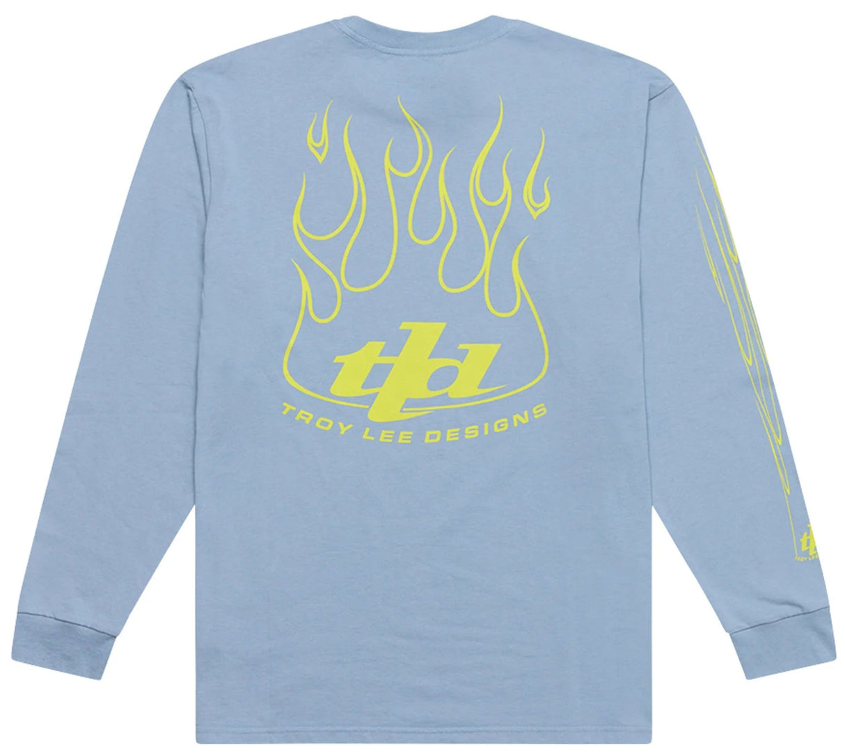 Troy Lee Designs LONG SLEEVE TEE TORCHED SMOKE BLUE BACK