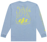 Troy Lee Designs LONG SLEEVE TEE TORCHED SMOKE BLUE BACK