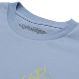 Troy Lee Designs LONG SLEEVE TEE TORCHED SMOKE BLUE DETAIL