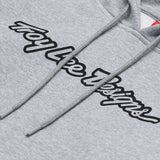 Troy Lee Designs PULLOVER HOODIE SIGNATURE GRAY HEATHER DETAILS