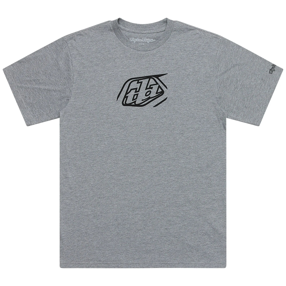Troy Lee Designs SHORT SLEEVE TEE BADGE GRAY HEATHER FRONT