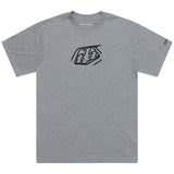 Troy Lee Designs SHORT SLEEVE TEE BADGE GRAY HEATHER FRONT
