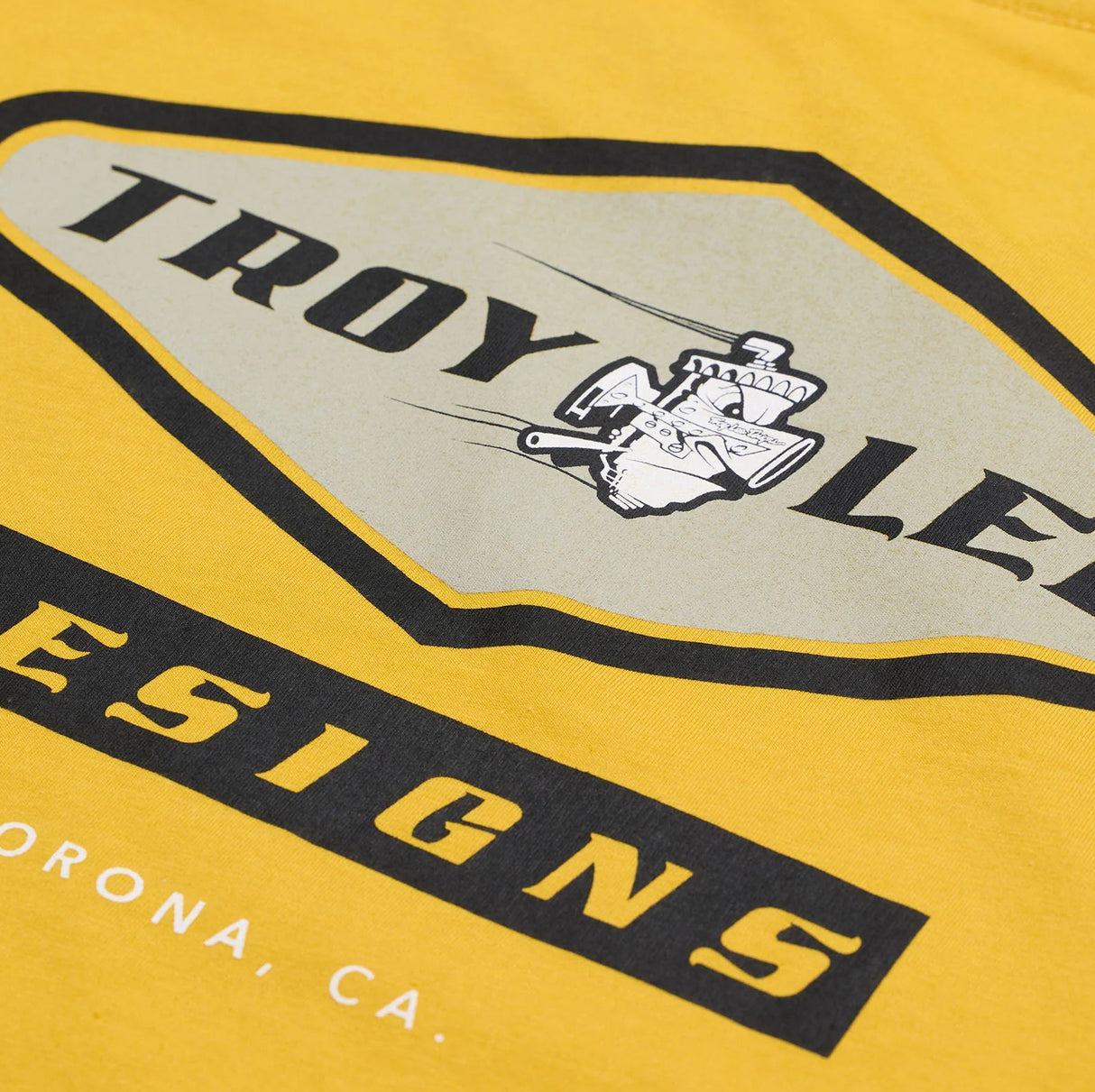 Troy Lee Designs SHORT SLEEVE TEE CARB GOLD DETAILS