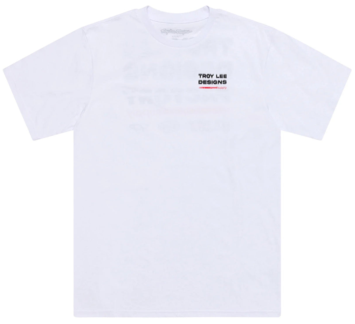 Troy Lee Designs SHORT SLEEVE TEE FACTORY WHITE FRONT