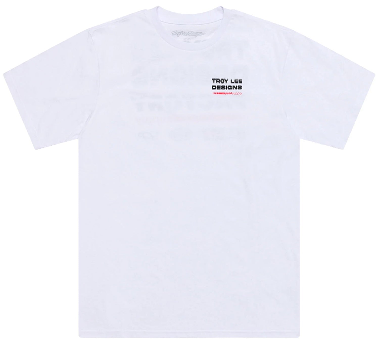 Troy Lee Designs SHORT SLEEVE TEE FACTORY WHITE FRONT