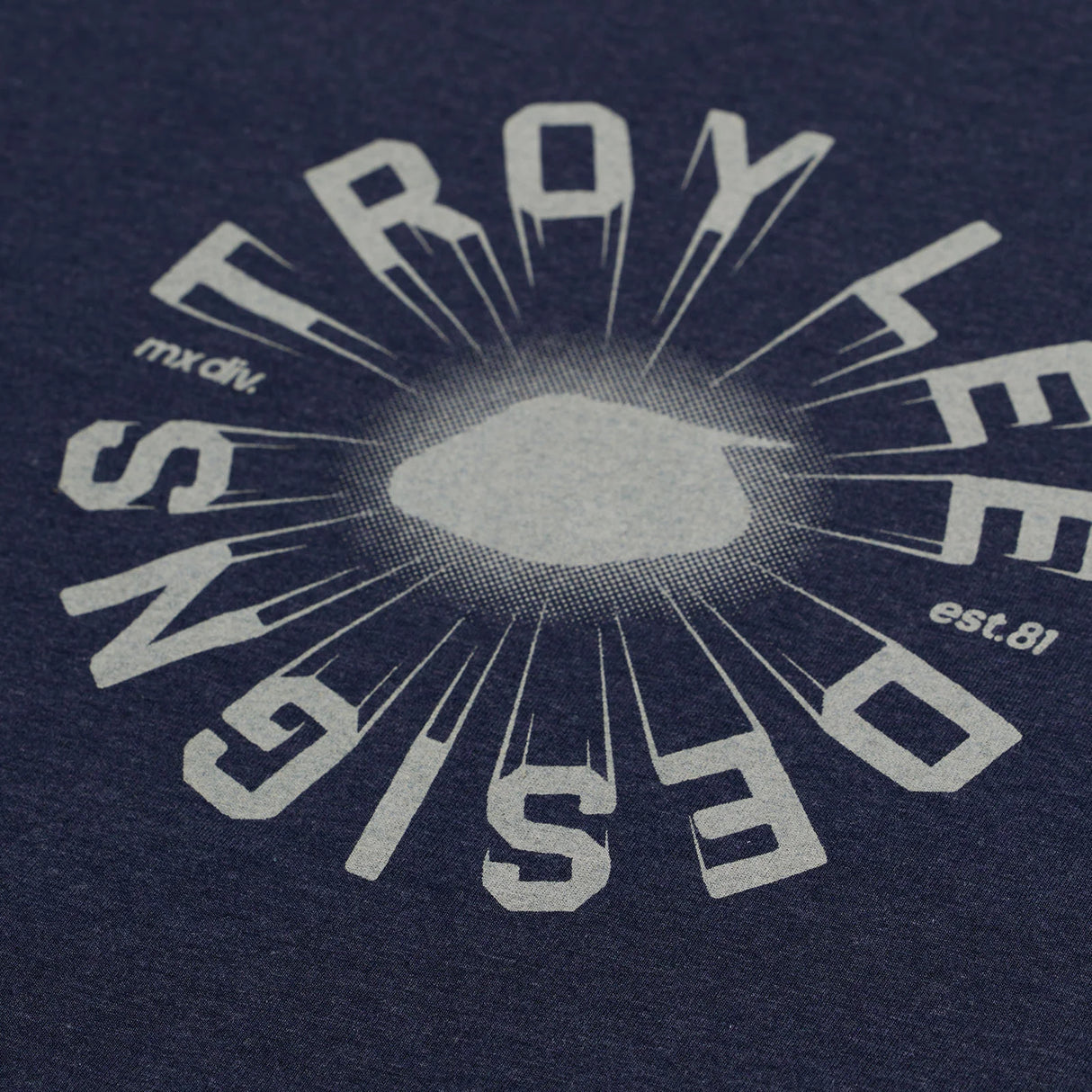 Troy Lee Designs SHORT SLEEVE TEE ROTATION NAVY HEATHER PRINT FOCUSED