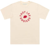 Troy Lee Designs SHORT SLEEVE TEE ROTATION VINTAGE WHITE FRONT