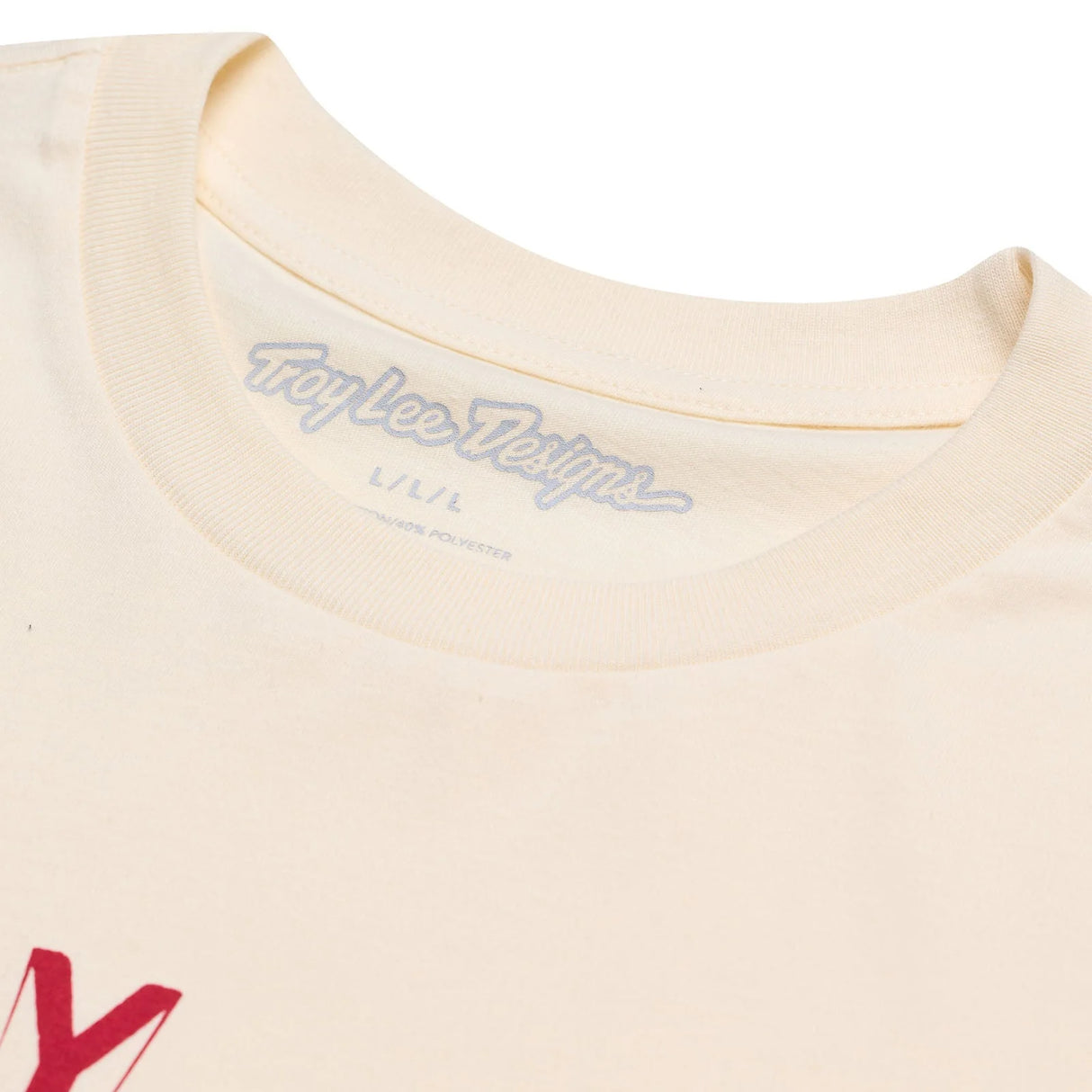 Troy Lee Designs SHORT SLEEVE TEE ROTATION VINTAGE WHITE DETAIL