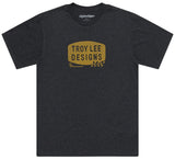 Troy Lee Designs SHORT SLEEVE TEE STAMP BLACK HEATHER FRONT