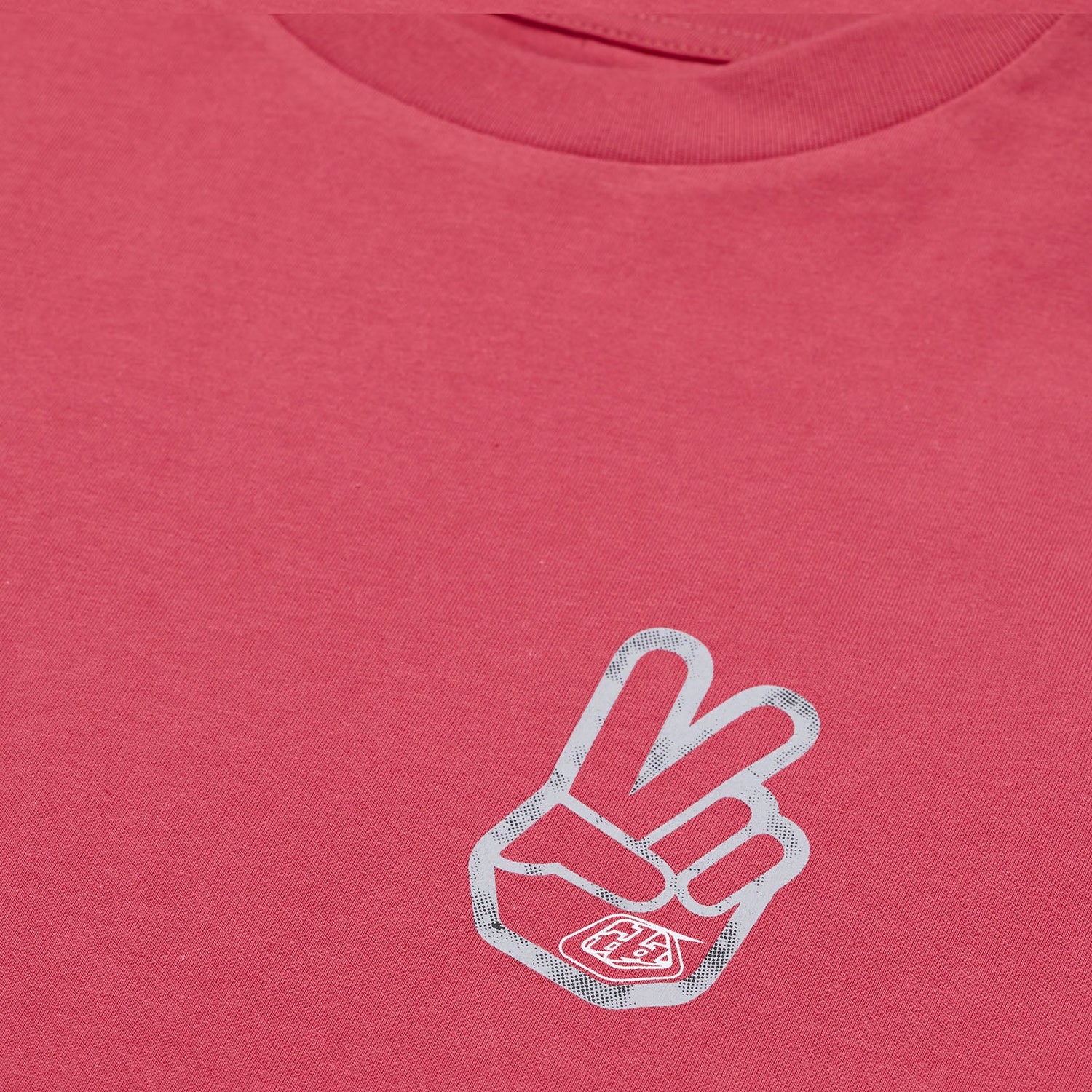 Troy Lee Designs WOMENS SHORT SLEEVE TEE PEACE OUT FUCHSIA PRINT