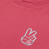 Troy Lee Designs WOMENS SHORT SLEEVE TEE PEACE OUT FUCHSIA PRINT