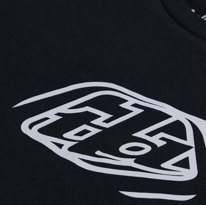 Troy Lee Designs YOUTH SHORT SLEEVE TEE BADGE BLACK DETAILS