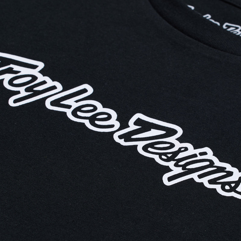 Troy Lee Designs YOUTH SHORT SLEEVE TEE SIGNATURE BLACK DETAILS