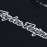 Troy Lee Designs YOUTH SHORT SLEEVE TEE SIGNATURE BLACK DETAILS