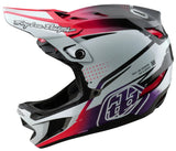 Troy Lee Designs D4 AS CARBON HELMET DRIP WHITE