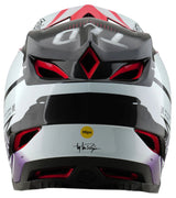 Troy Lee Designs D4 AS CARBON HELMET DRIP WHITE