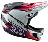 Troy Lee Designs D4 AS CARBON HELMET DRIP WHITE