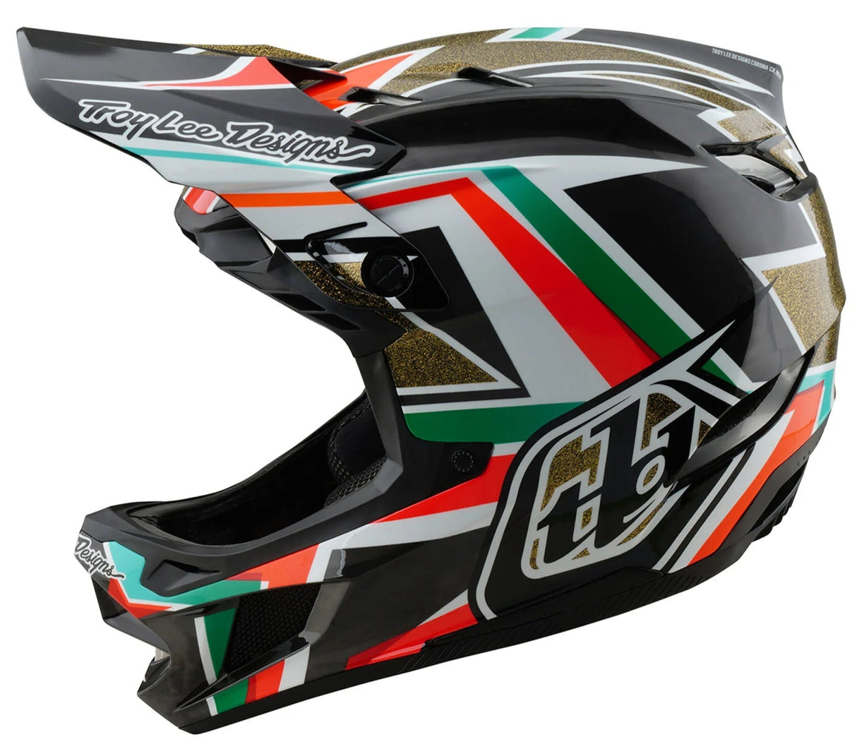 Troy Lee Designs D4 AS CARBON HELMET FRAMES BLACK / GOLD