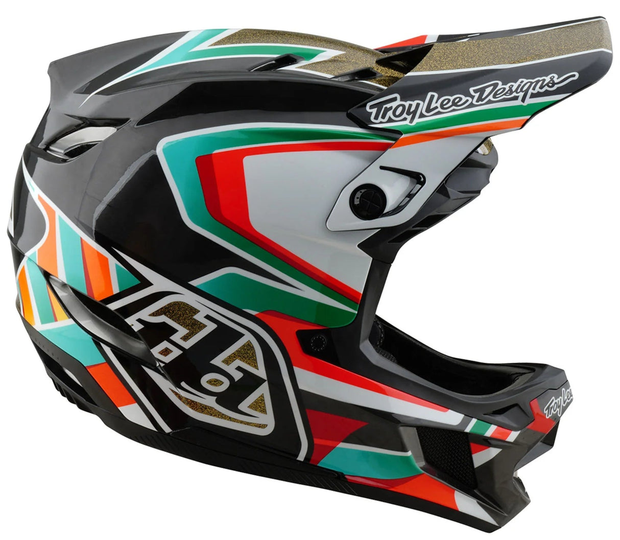 Troy Lee Designs D4 AS CARBON HELMET FRAMES BLACK / GOLD