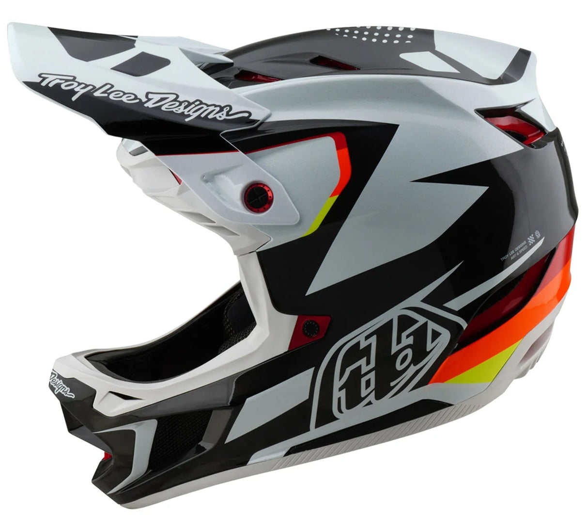 Troy Lee Designs D4 AS CARBON HELMET OPTIC BLACK