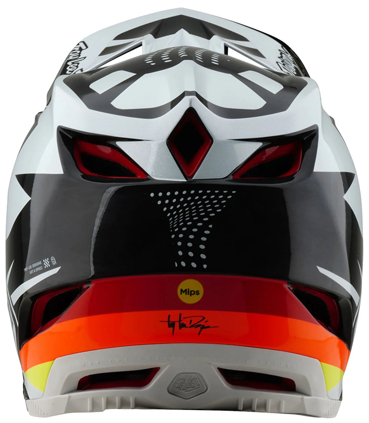 Troy Lee Designs D4 AS CARBON HELMET OPTIC BLACK