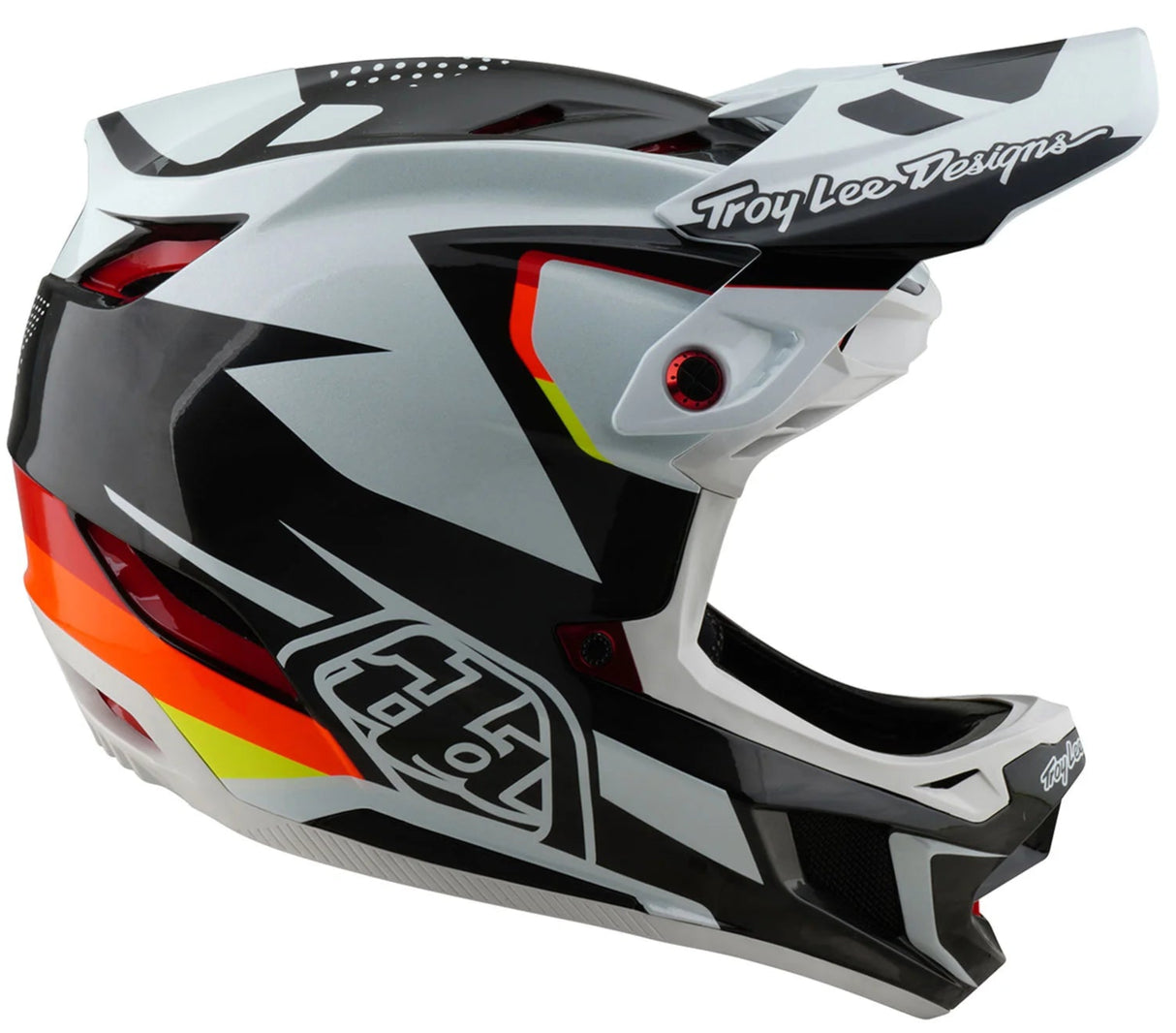 Troy Lee Designs D4 AS CARBON HELMET OPTIC BLACK
