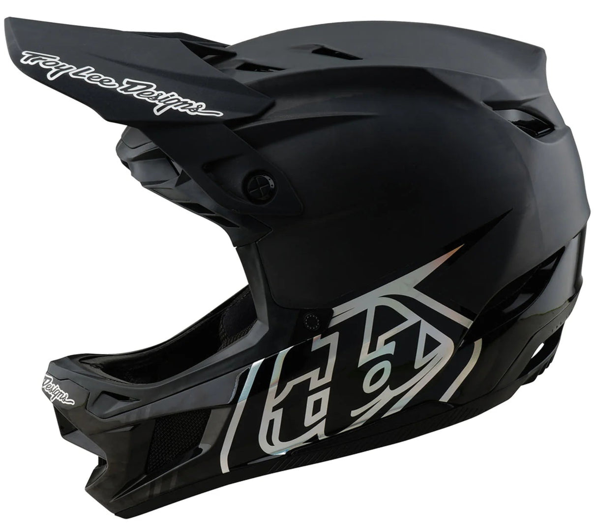 Troy Lee Designs D4 AS CARBON HELMET STEALTH BLACK