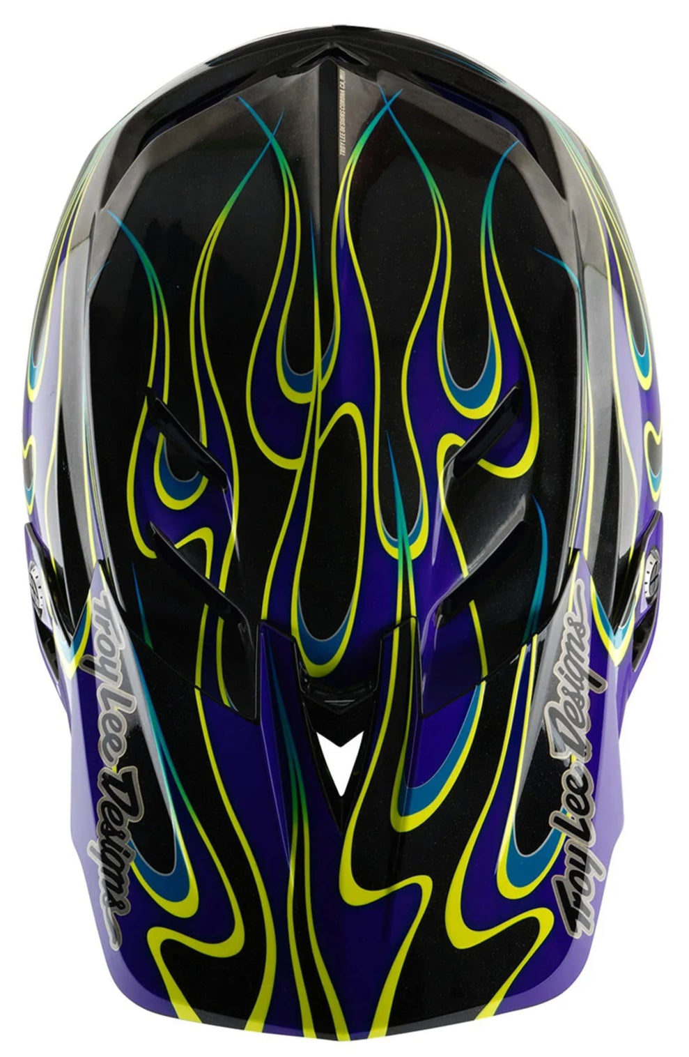 Troy Lee Designs D4 AS CARBON HELMET TORCHED  BLACK / PURPLE