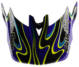 Troy Lee Designs D4 AS CARBON HELMET TORCHED  BLACK / PURPLE