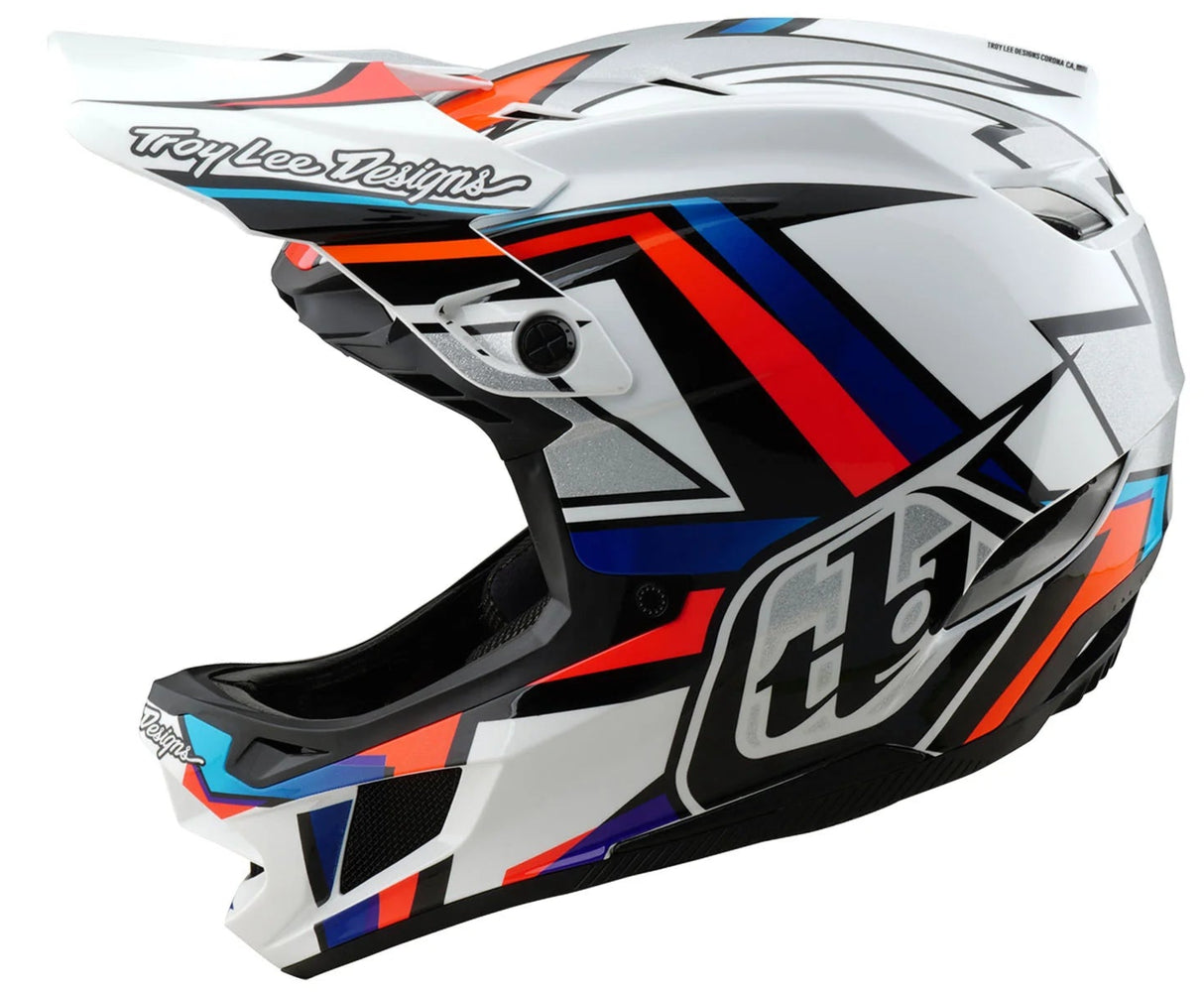 Troy Lee Designs D4 AS COMPOSITE HELMET FRAMES WHITE / SILVER