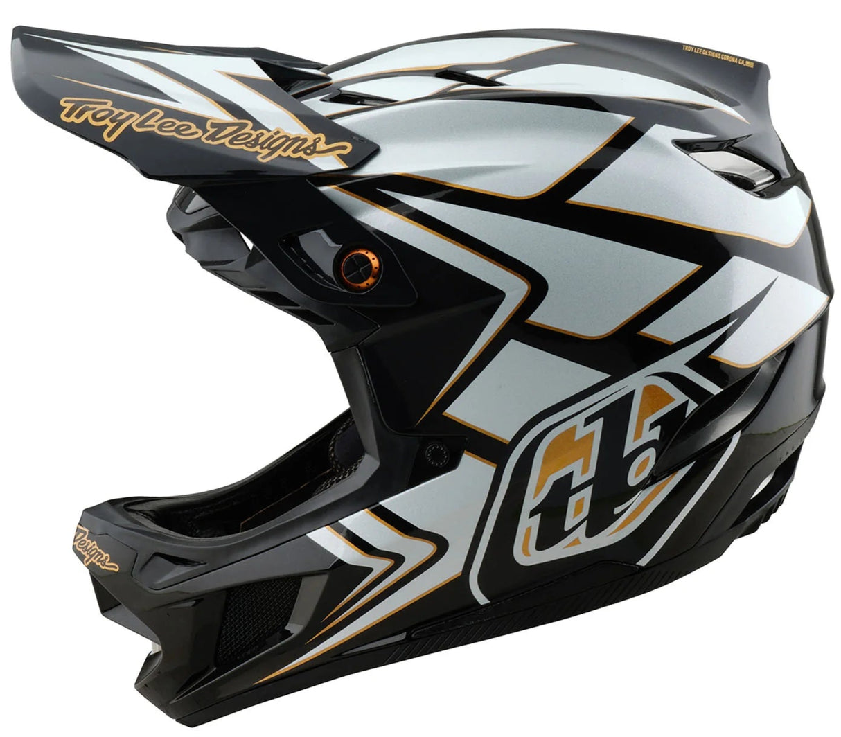 Troy Lee Designs D4 AS COMPOSITE HELMET GHOSTWING WHITE
