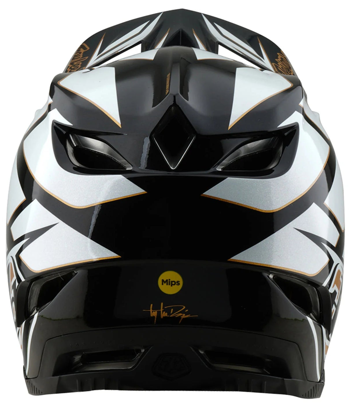 Troy Lee Designs D4 AS COMPOSITE HELMET GHOSTWING WHITE